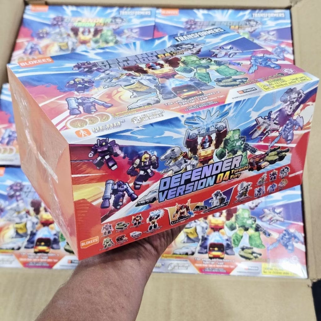 COMPLETE SEALED CASE BLOKEES GVD04 FIGURES | TRANSFORMERS DEFENDER VERSION 04 FULL SET 12 BOX IN CASE