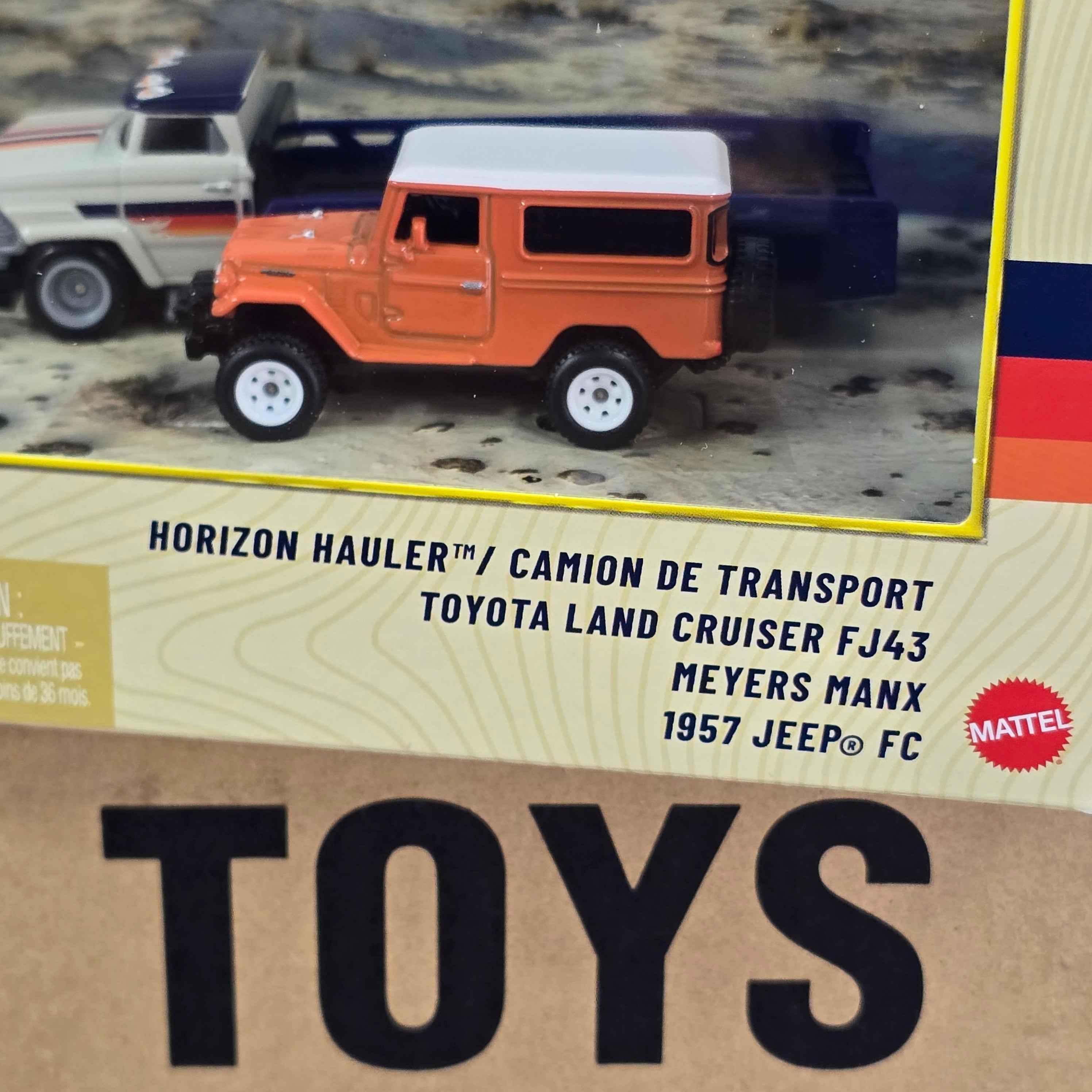 HOT WHEELS PREMIUM BOX SET GARAGE - 5 PCS CAR DESERT DIORAMA