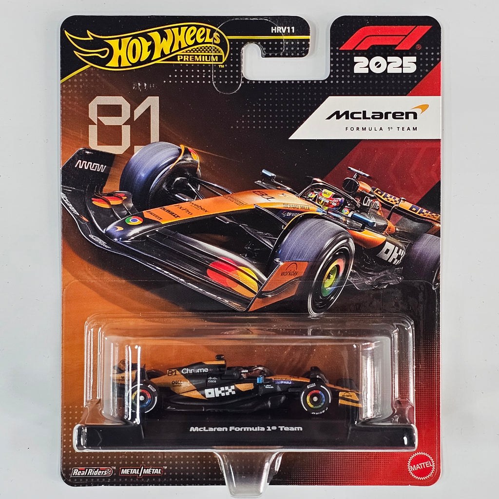HOT WHEELS PREMIUM FORMULA 1 MCLAREN #81