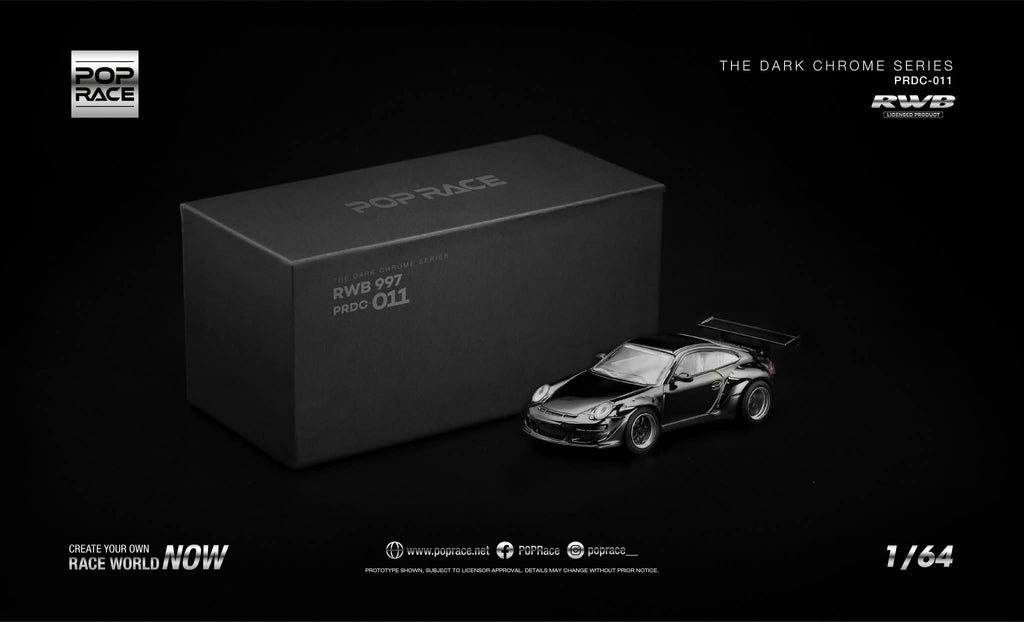 [PRE ORDER] POP RACE RWB 997 - DARK CHROME CODE PRDC011