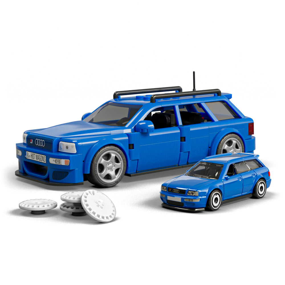 MATTEL BRICK SHOP HOT WHEELS ’94 AUDI AVANT RS2 BUILDING SET