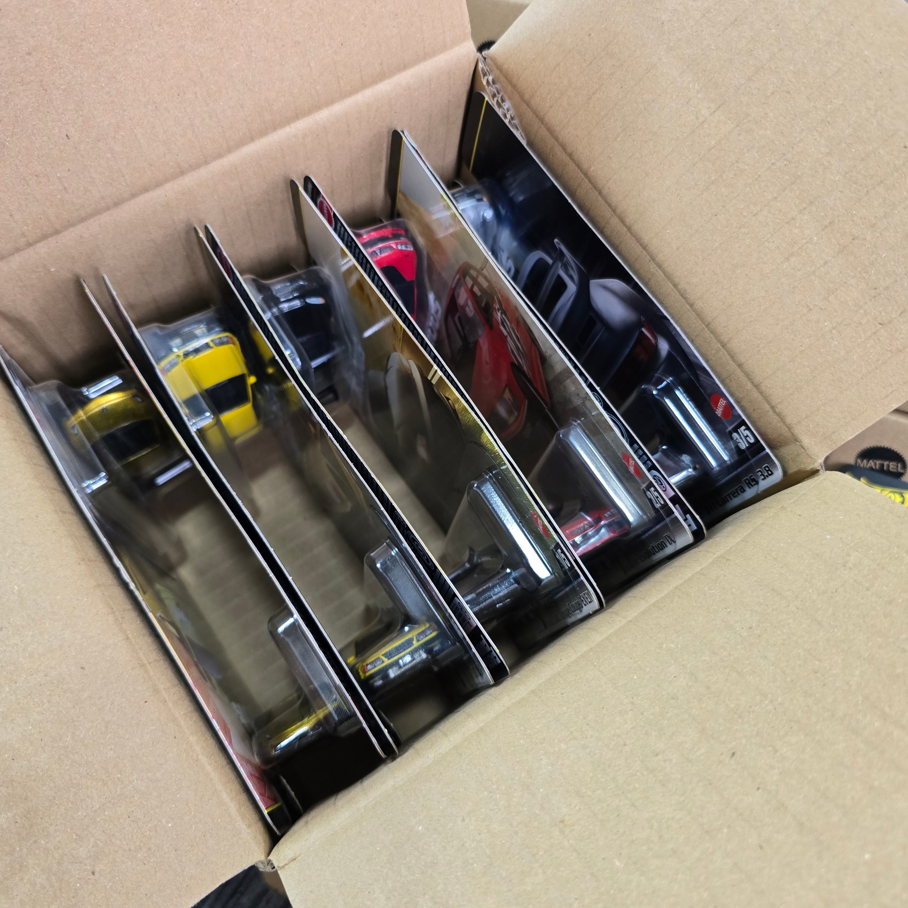 HOT WHEELS PREMIUM CASE FAST AND FURIOUS EVO COMPLETE SEALED BOX OF 10PCS