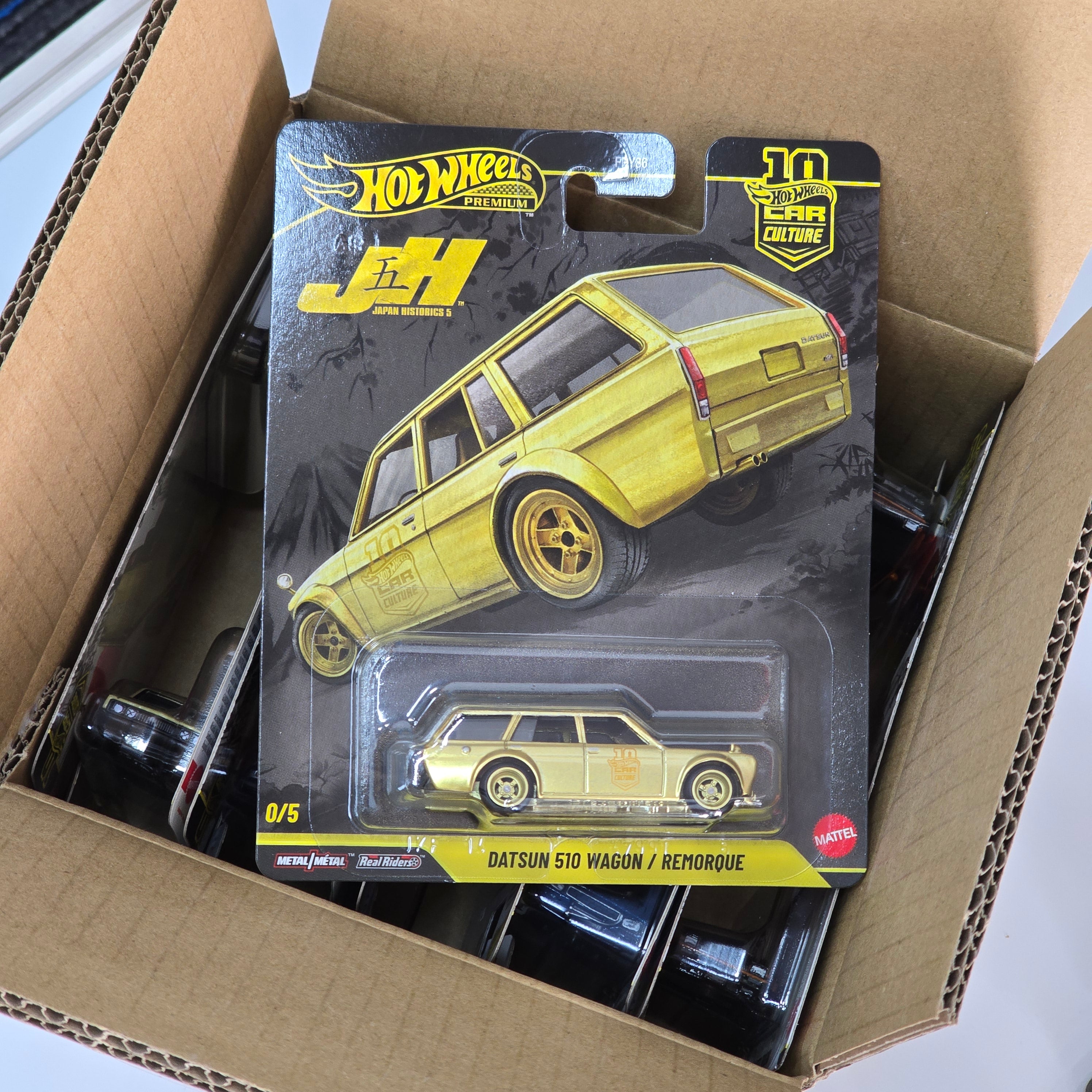 HOT WHEELS PREMIUM JAPANESE HISTORICS 5 CASE WITH CHASE 10pcs in BOX