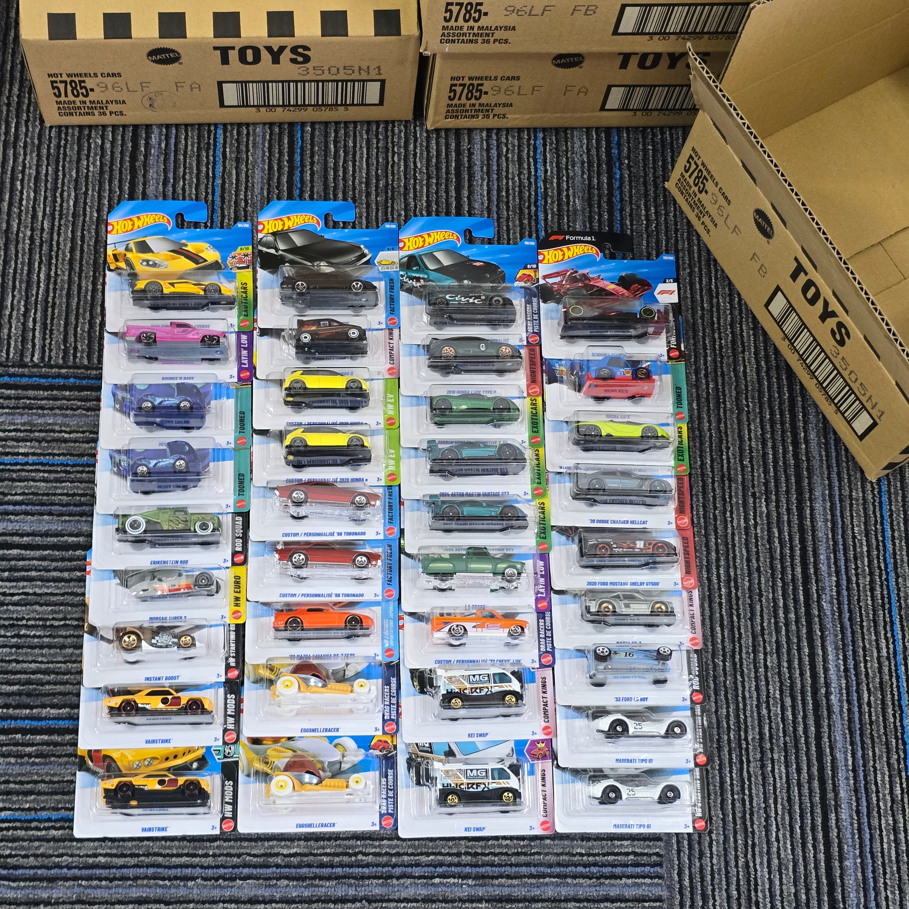 HOT WHEELS MAINLINE CASE F 2026 36pcs IN SEALED BOX