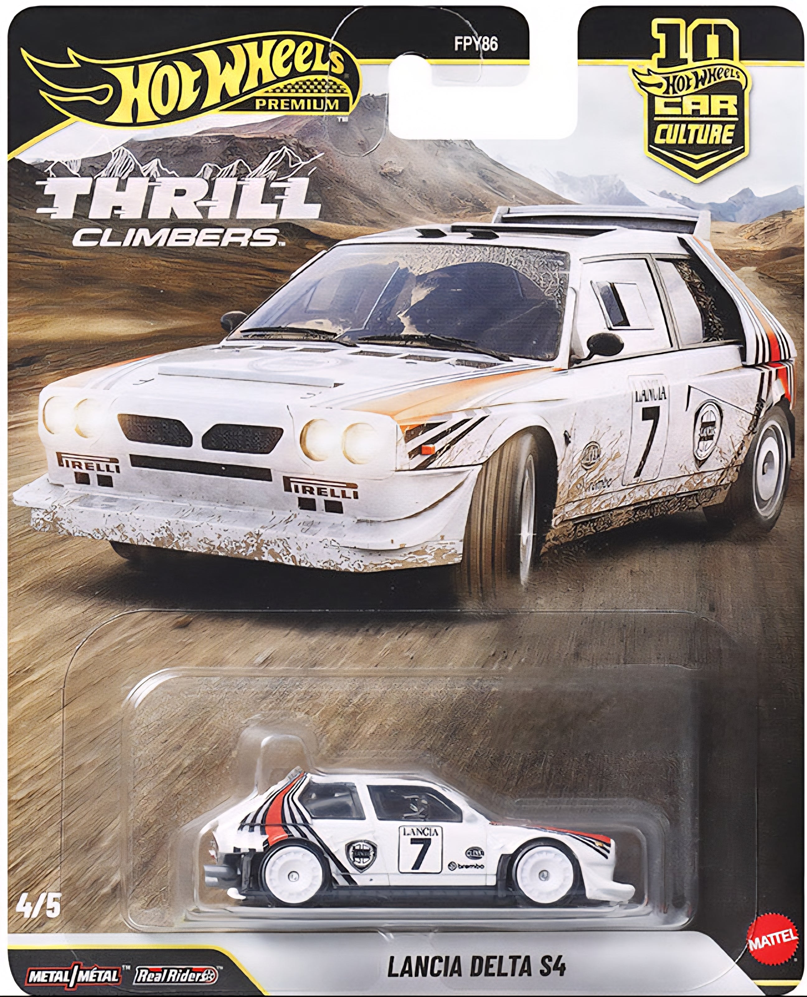 HOT WHEELS PREMIUM LANCIA DELTA S4 THRILL CLIMBERS