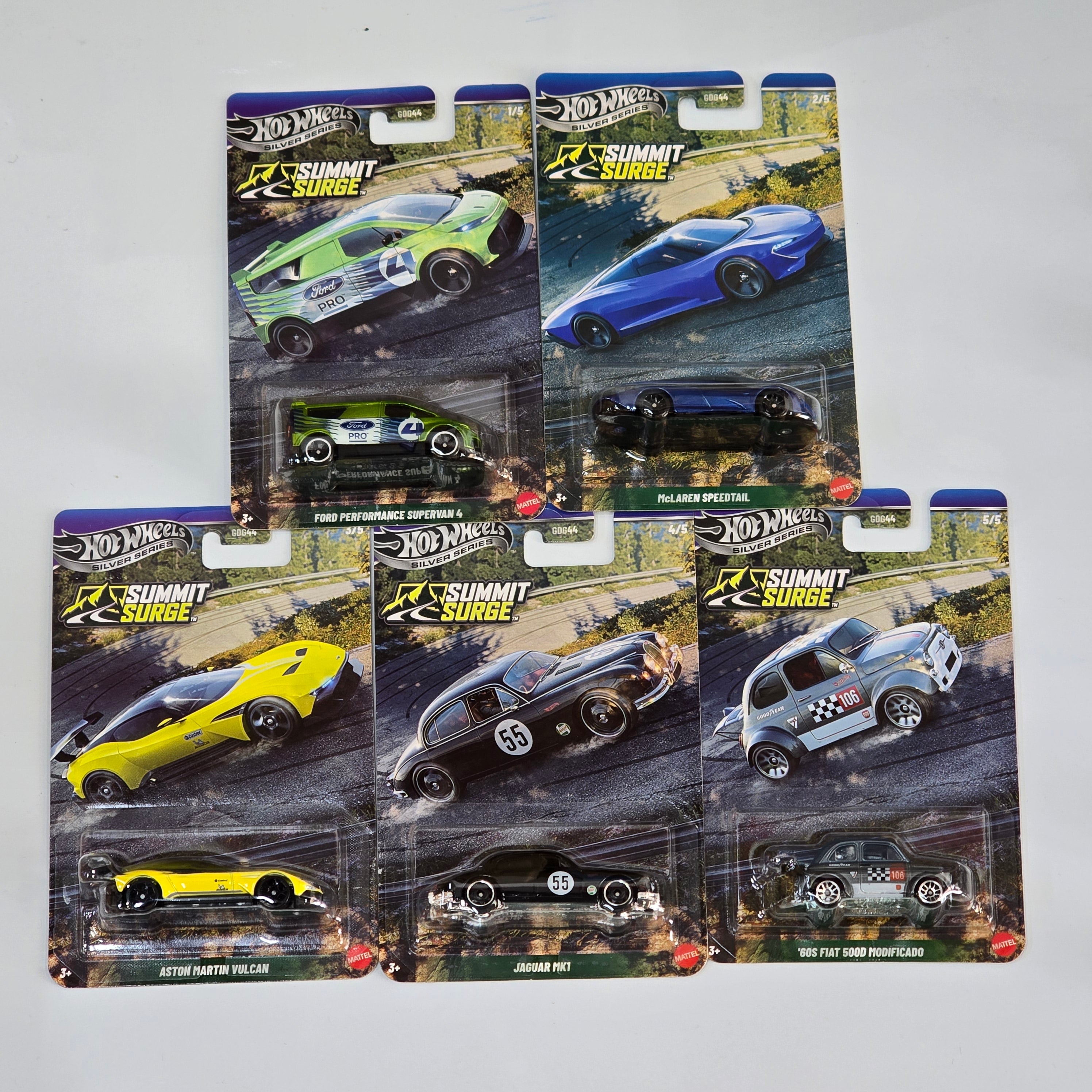 COMPLETE SET HOT WHEELS EXCLUSIVE SILVER SERIES SUMMIT SURGE 2026 5PCS