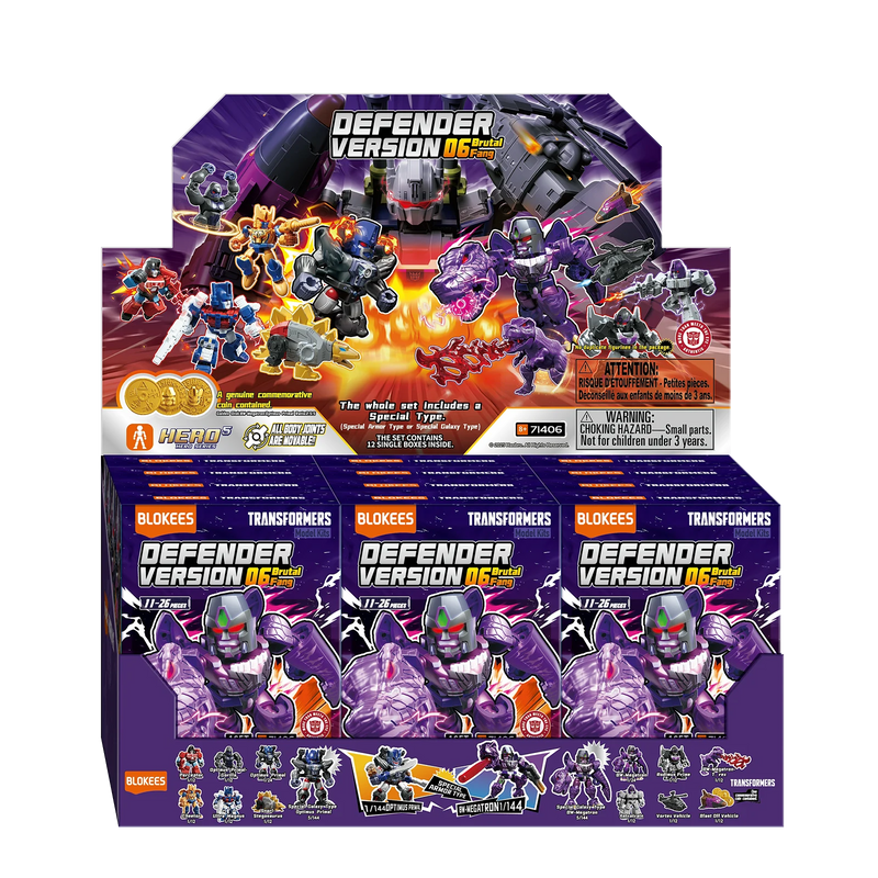 COMPLETE SEALED CASE BLOKEES GVD06 FIGURES | TRANSFORMERS DEFENDER VERSION 06 FULL SET 12 BOX IN CASE