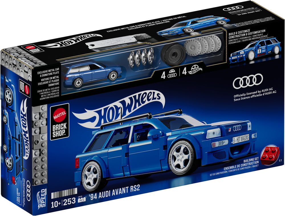 MATTEL BRICK SHOP HOT WHEELS ’94 AUDI AVANT RS2 BUILDING SET