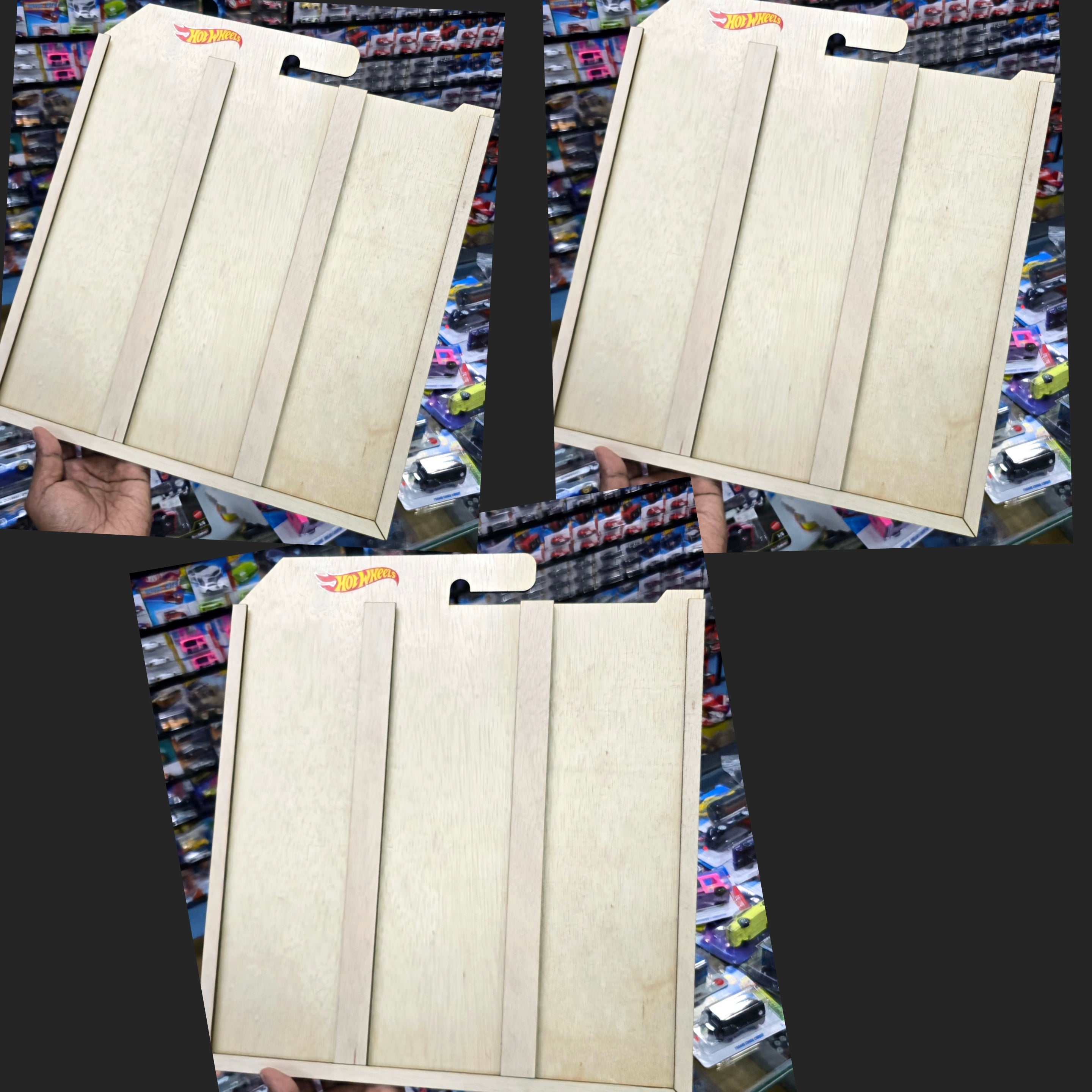 [PRE-ORDER] WOODEN CARD SLOT FRAME FOR HOT WHEELS MATCHBOX MAINLINE CARD