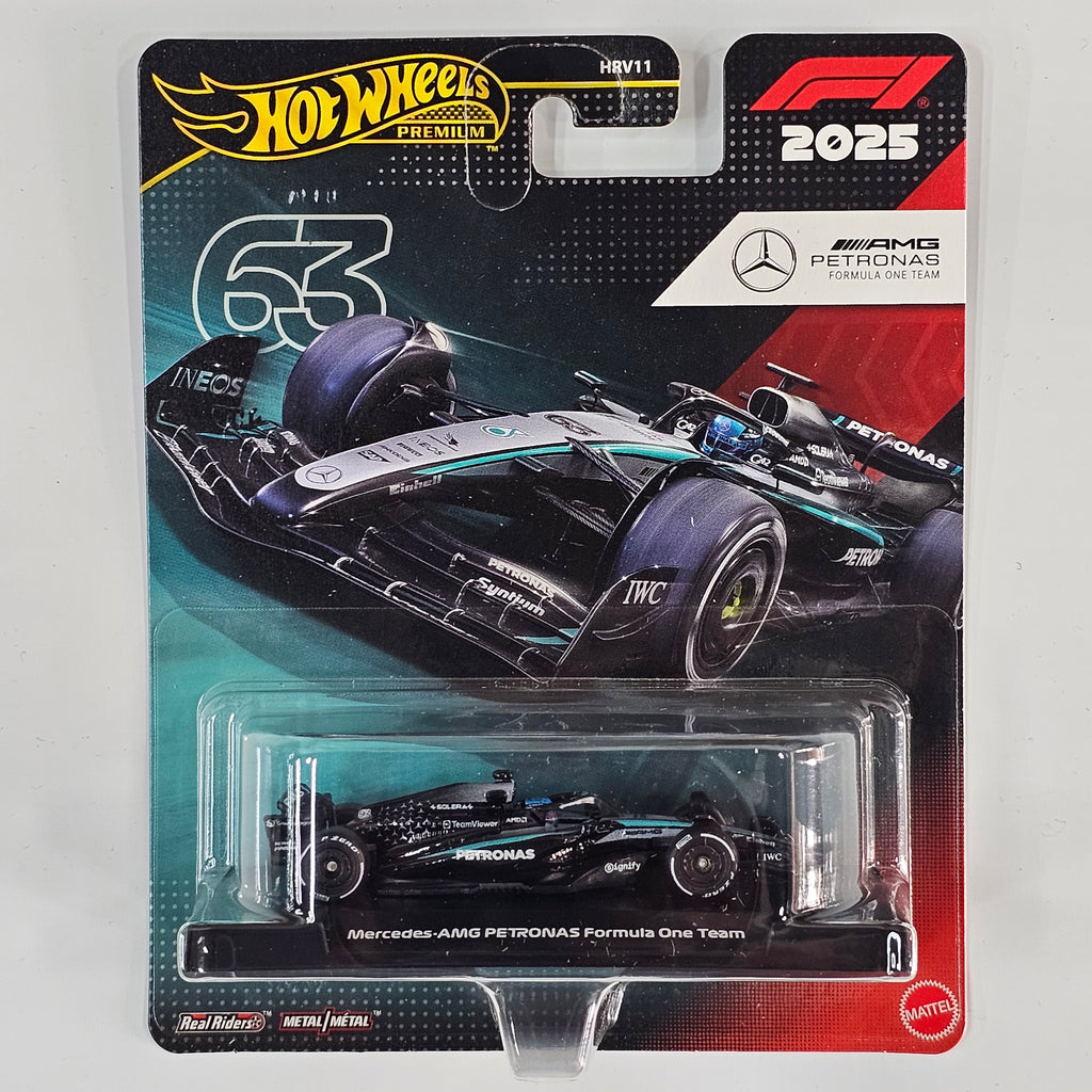 HOT WHEELS PREMIUM FORMULA 1 MERCEDES AMG PETRONAS #63
