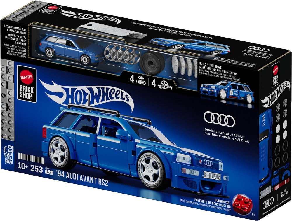 MATTEL BRICK SHOP HOT WHEELS ’94 AUDI AVANT RS2 BUILDING SET