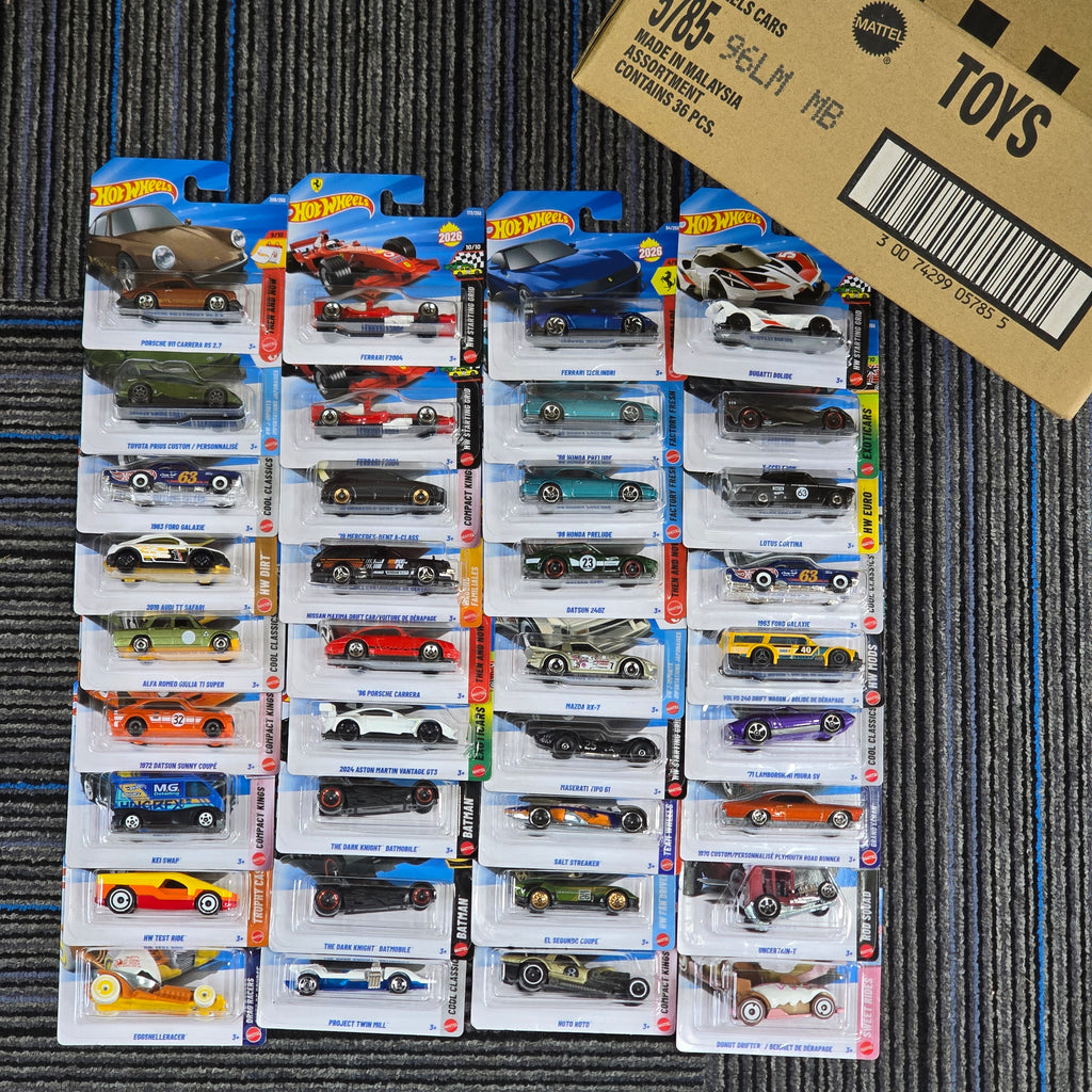 HOT WHEELS MAINLINE CASE M 2026 36pcs SHORT CARD IN SEALED BOX
