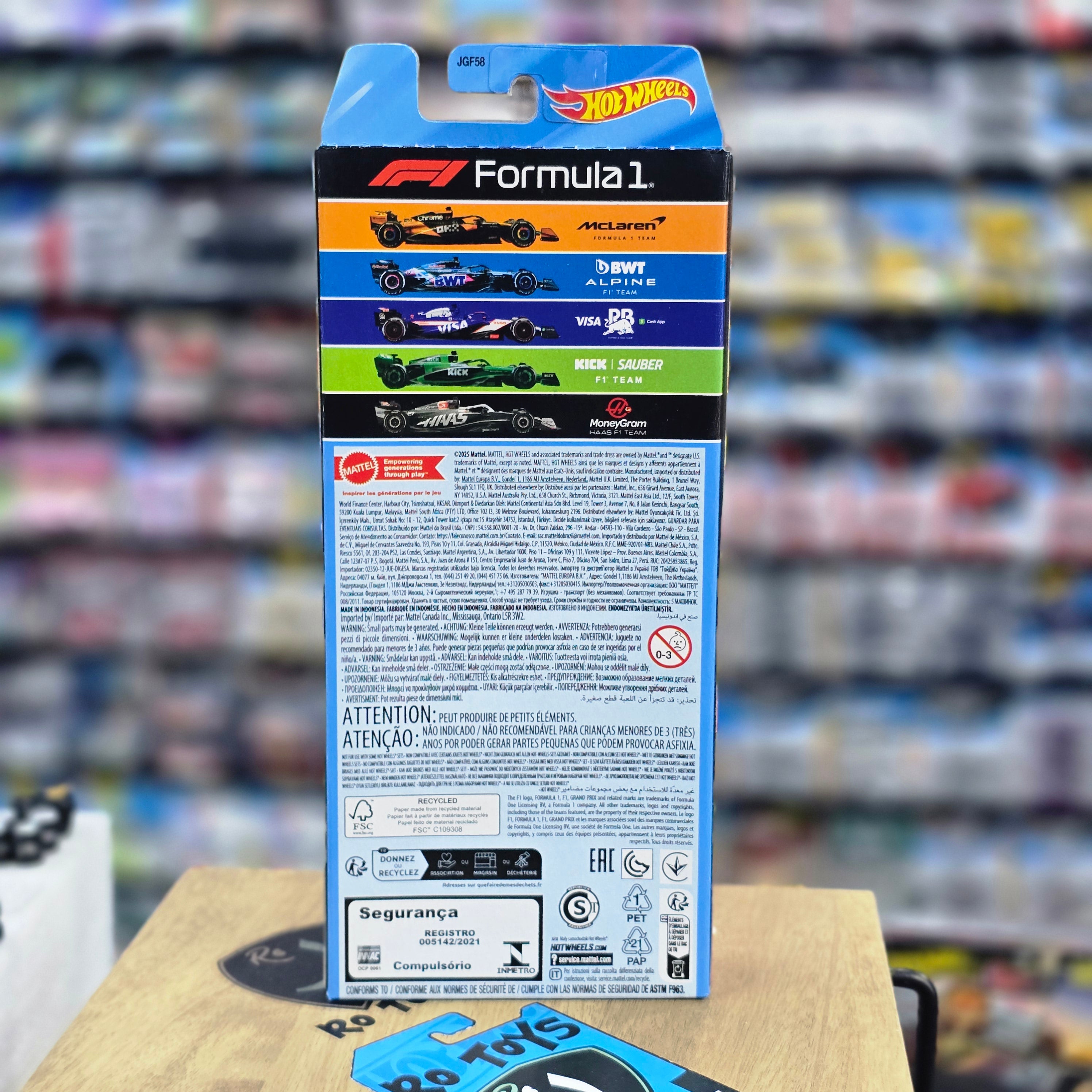 HOT WHEELS F1 5 PACK FORMULA 1