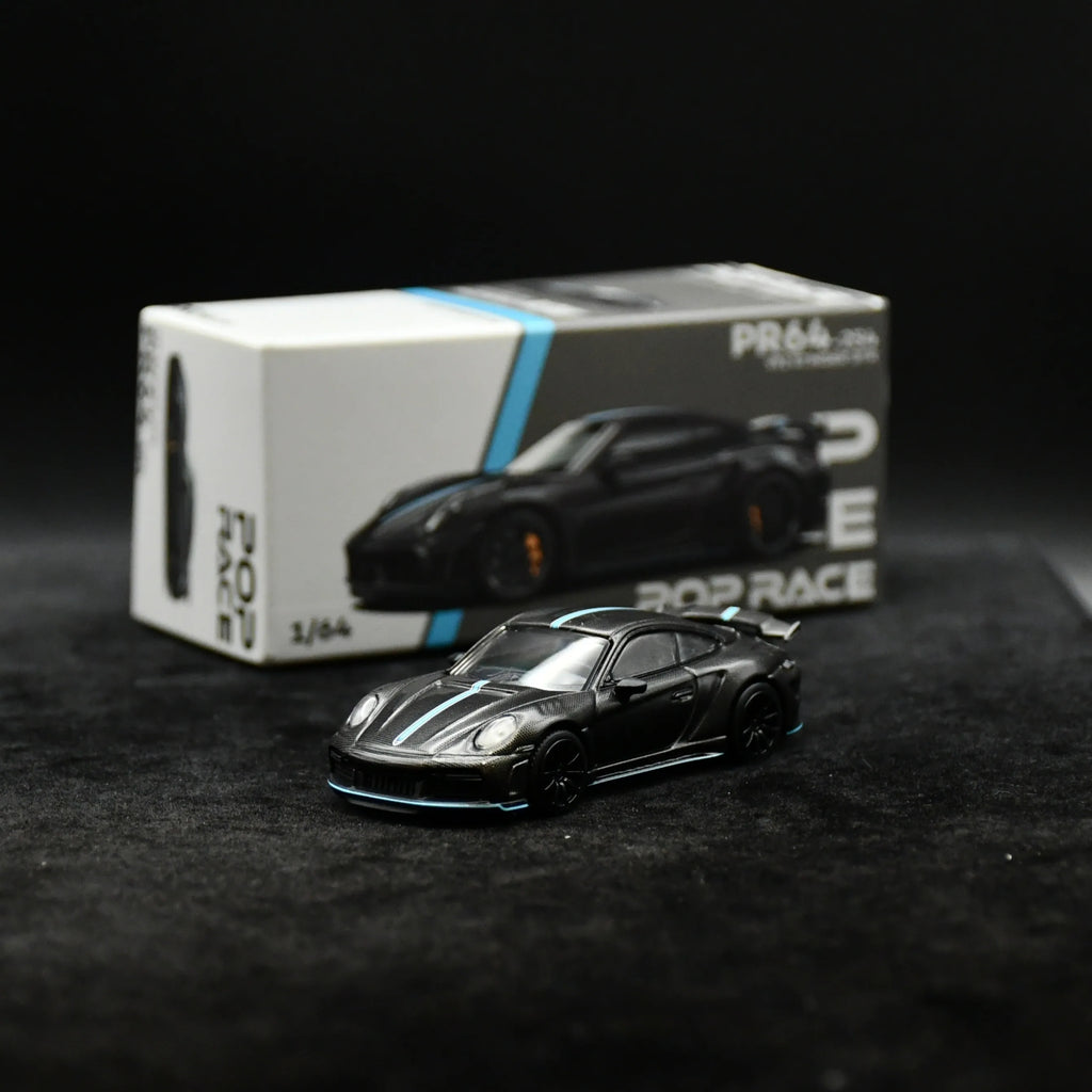 POP RACE 992 STINGER GTR CARBON EDITION BLUELINE 1/64 SEALED BOX