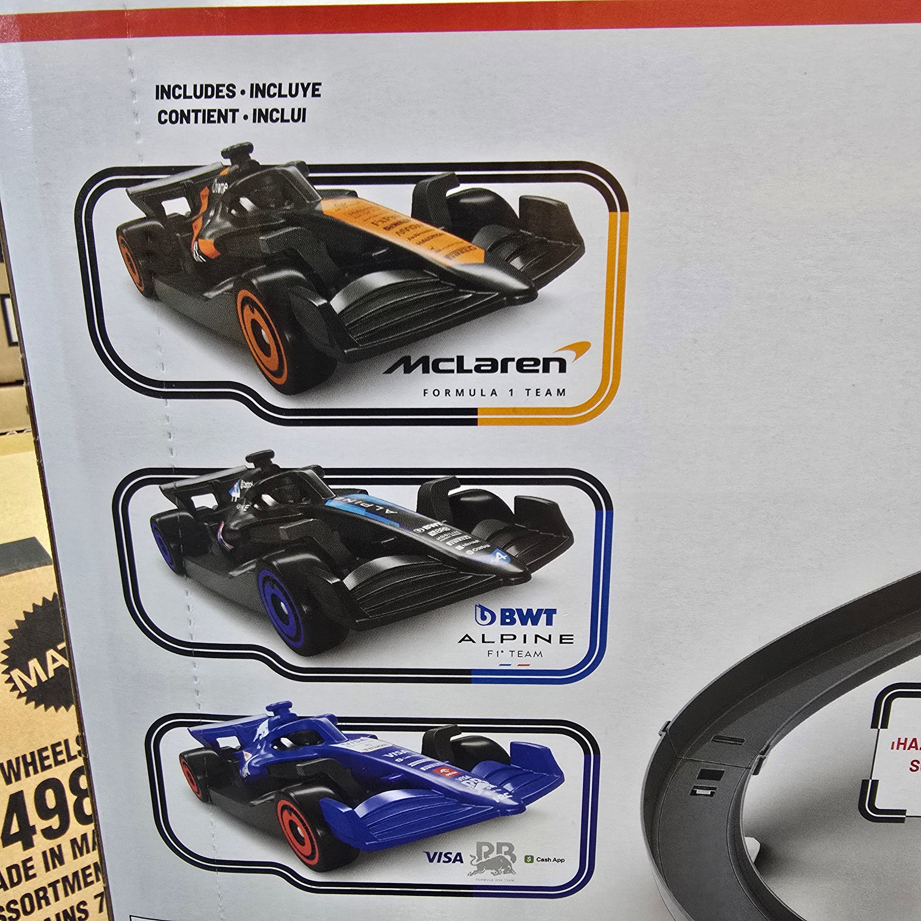 HOT WHEELS RACING FORMULA 1 SPRINT RACE CIRCUIT TRACKSET WITH 3 F1 CARS