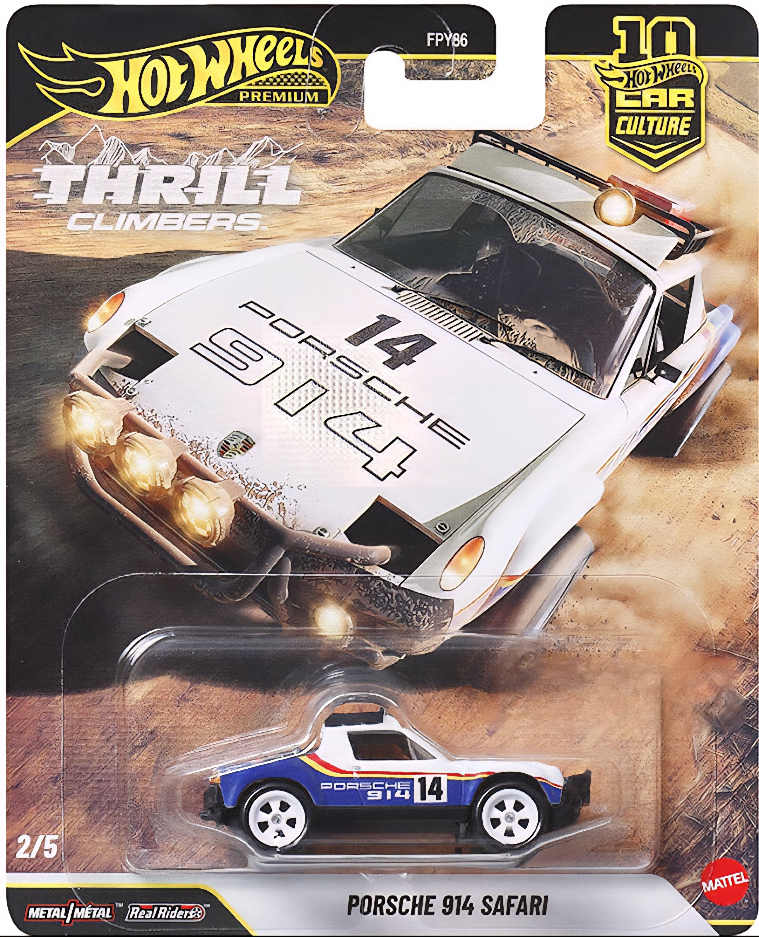 HOT WHEELS PREMIUM PORSCHE 914 SAFARI THRILL CLIMBERS
