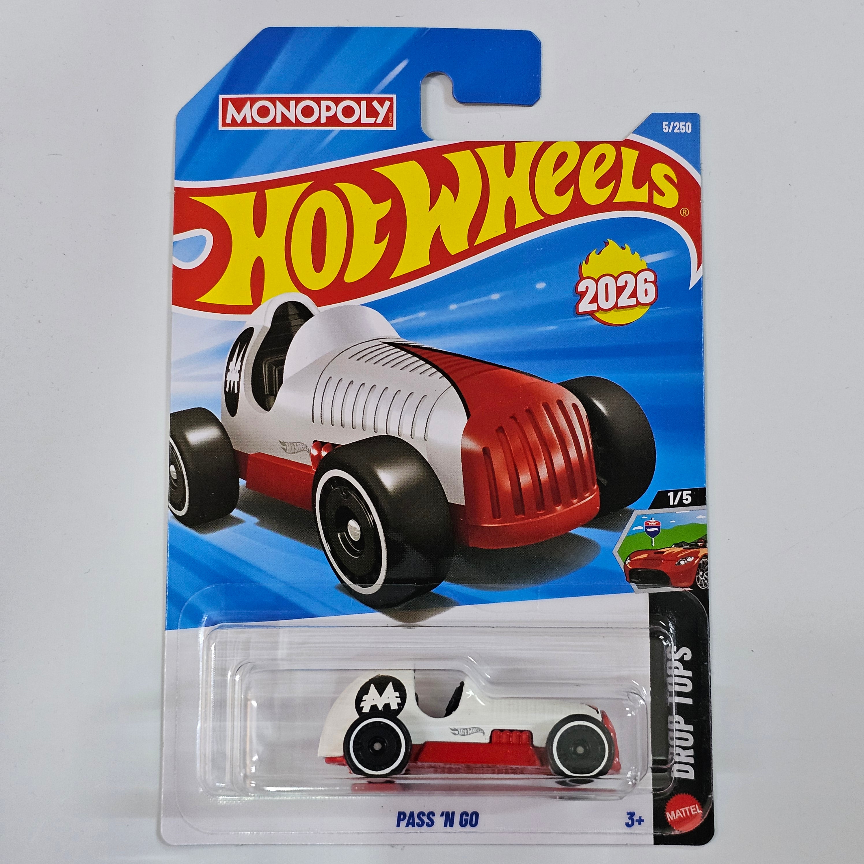 HOT WHEELS PASS 'N GO MONOPOLY CASE J 2026 MAINLINE