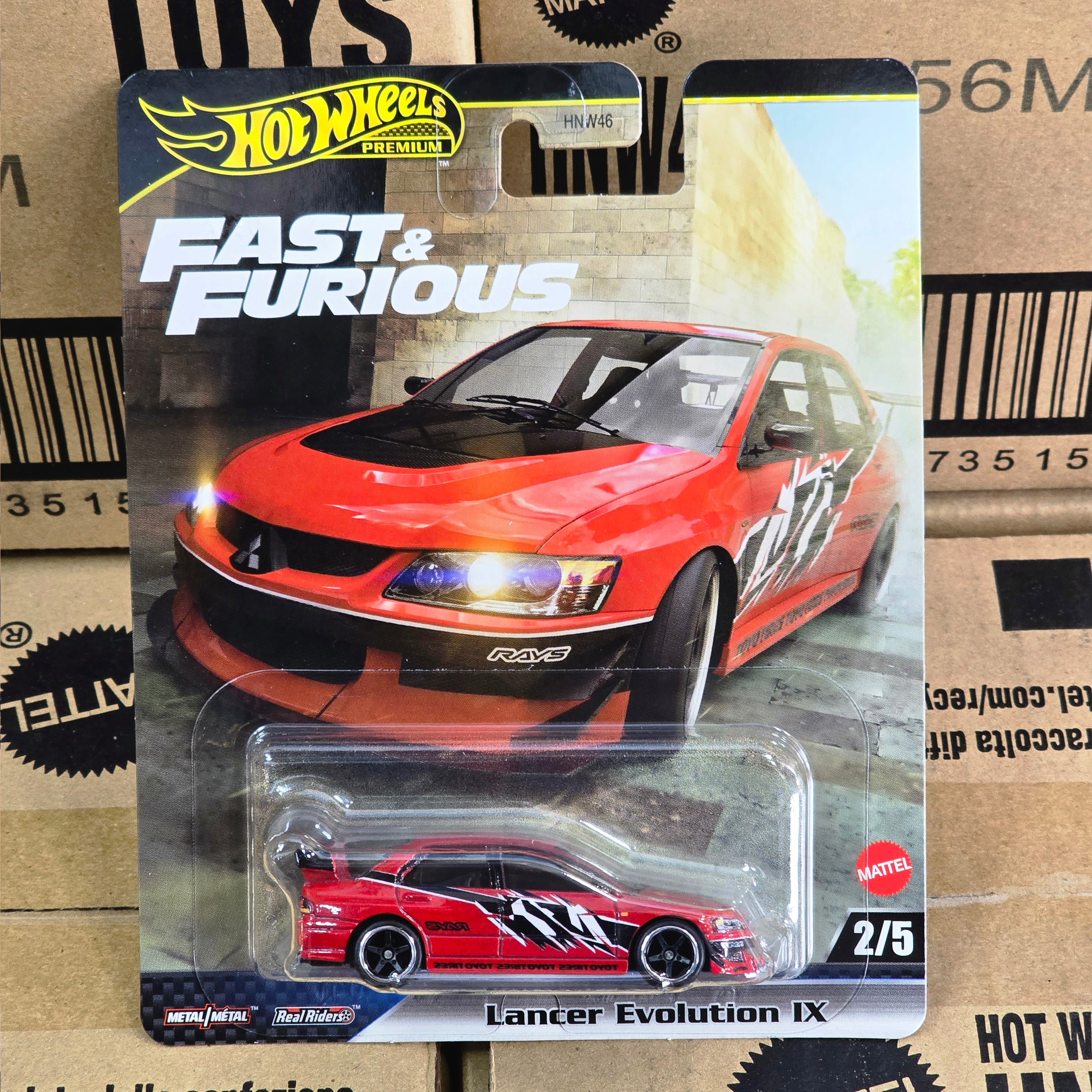 COMPLETE SET 5PCS HOT WHEELS FAST & FURIOUS PREMIUM 2025 EVO LANCER COMPLETE SET OF 5PCS