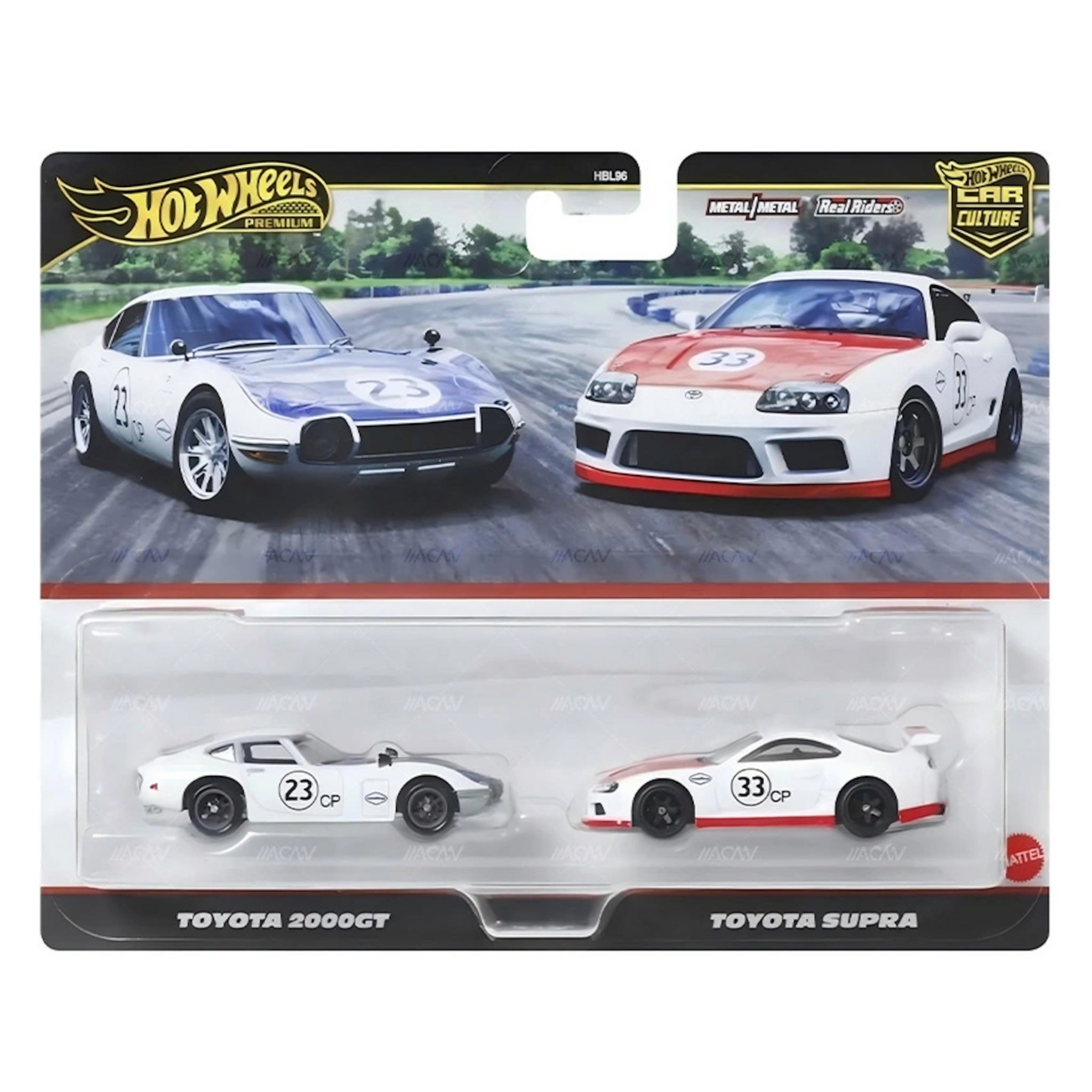 HOT WHEELS PREMIUM TWIN PACK TOYOTA 2000GT + TOYOTA SUPRA