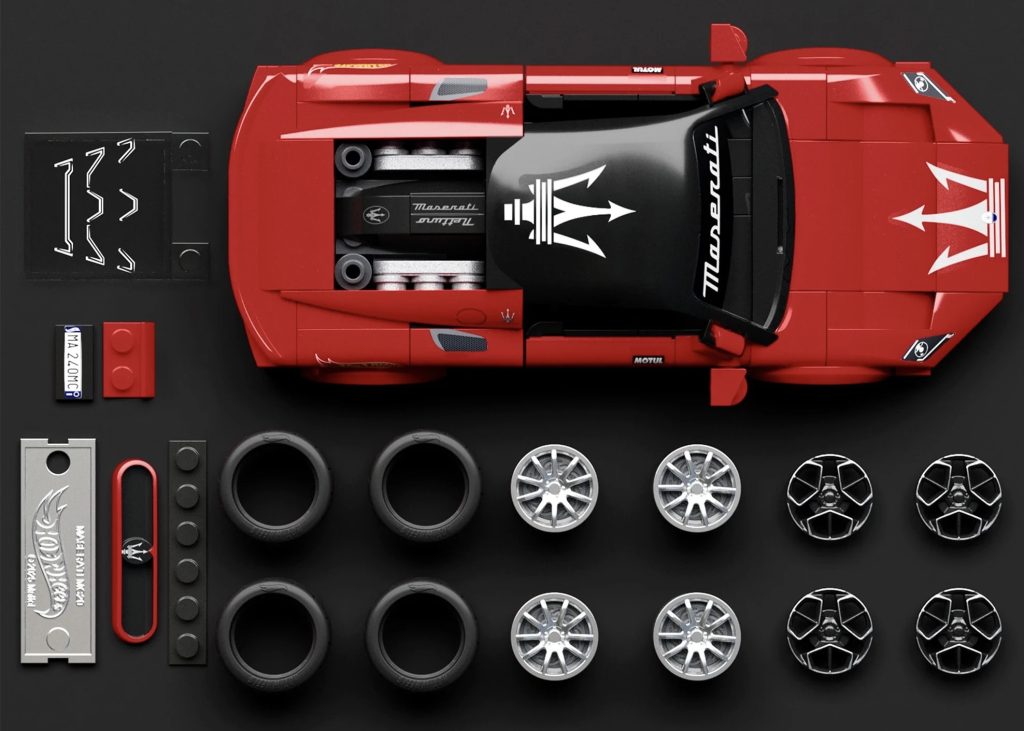 MATTEL BRICK SHOP HOT WHEELS SPEED SERIES MASERATI MC20 BUILDING SET