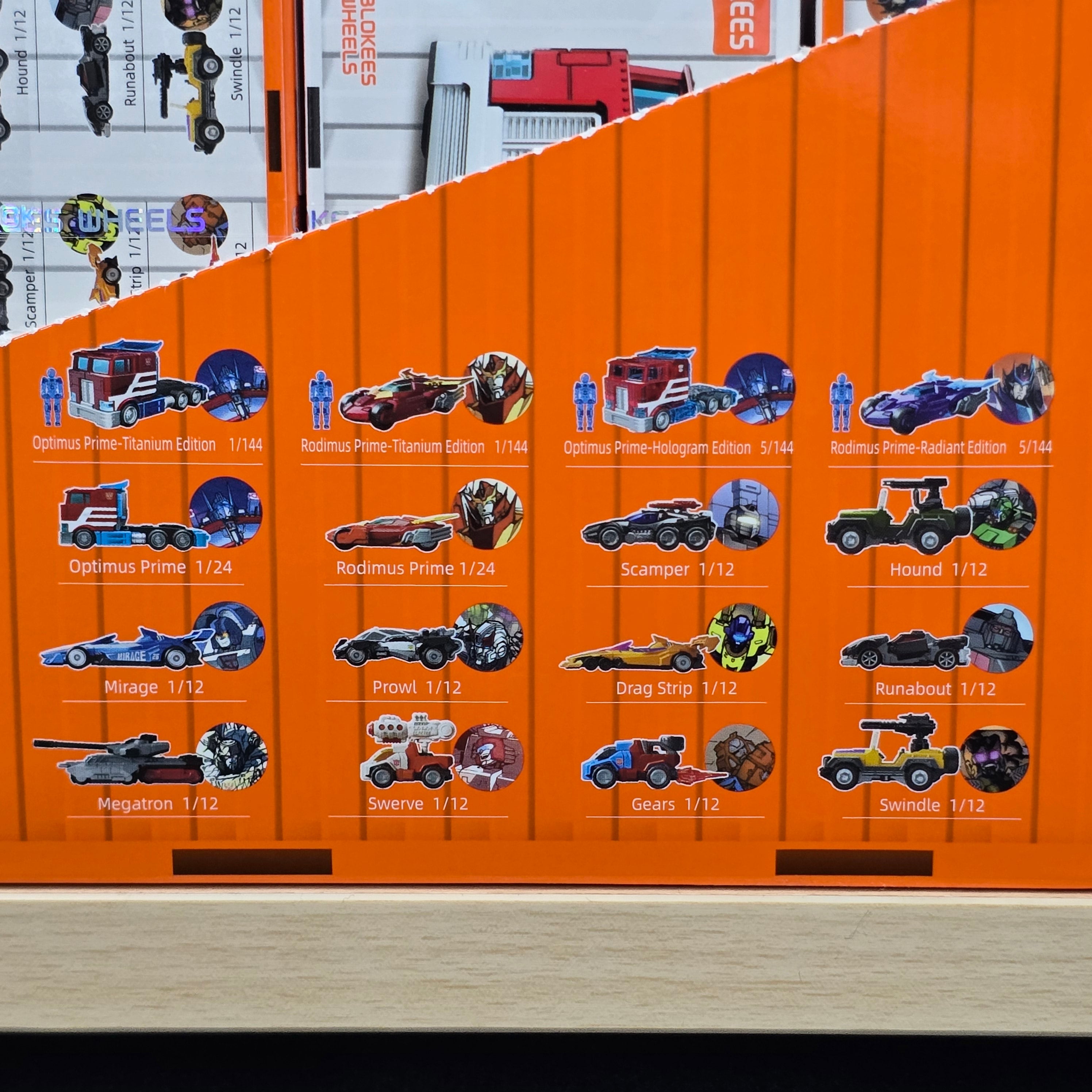 BLOKEES TRANSFORMERS WHEELS C01 ROLL OUT COMPLETE SET BOX OF 12 MODELS