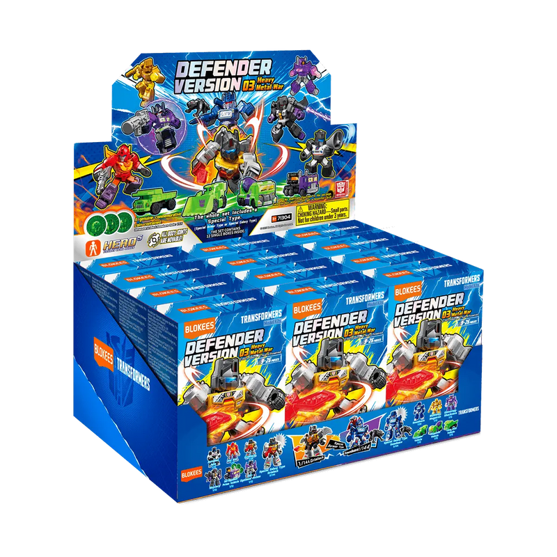 COMPLETE SEALED CASE BLOKEES GVD03 FIGURES | TRANSFORMERS DEFENDER VERSION 03 FULL SET 12 BOX IN CASE