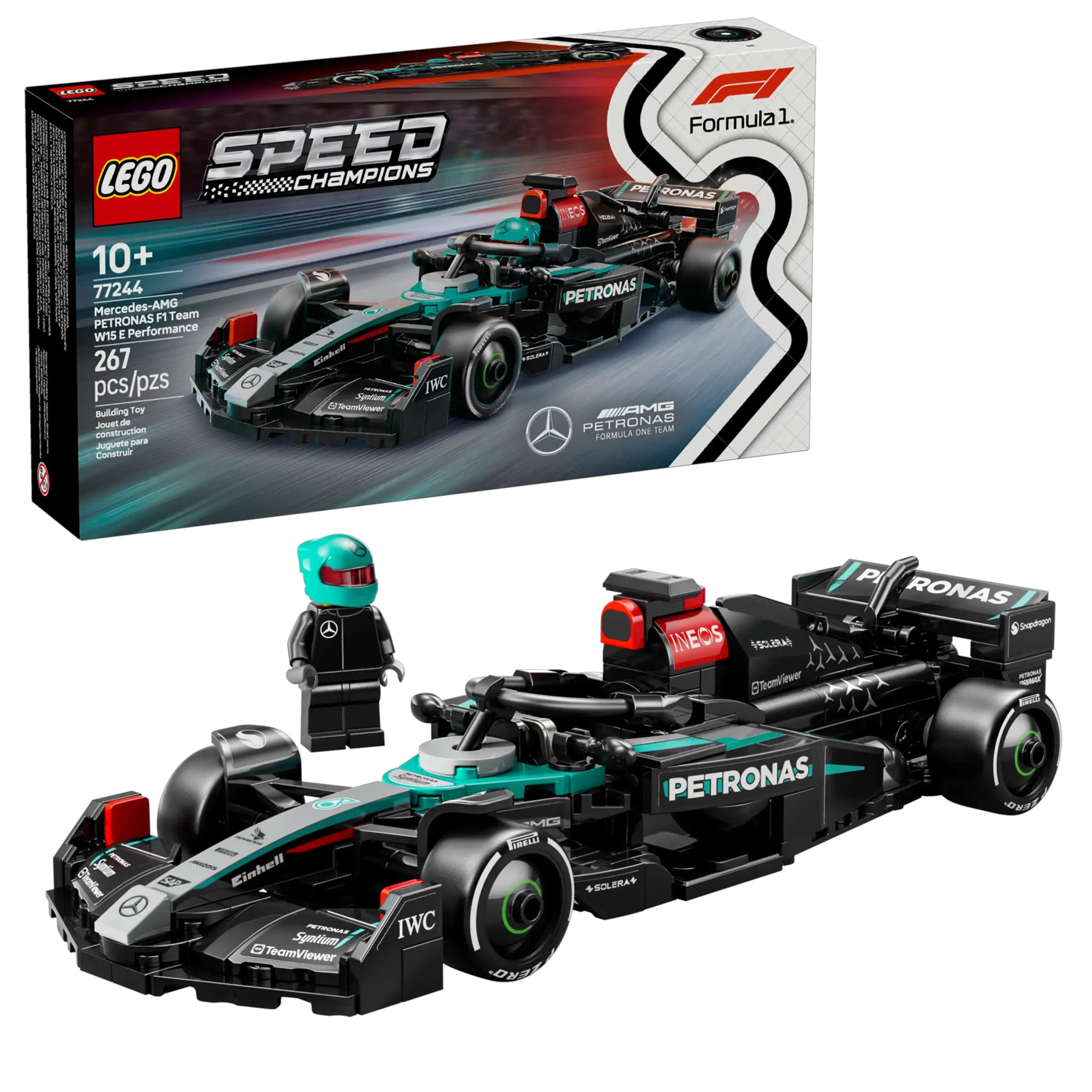 LEGO 77244 Mercedes-AMG F1® W15 Race Car 267pcs