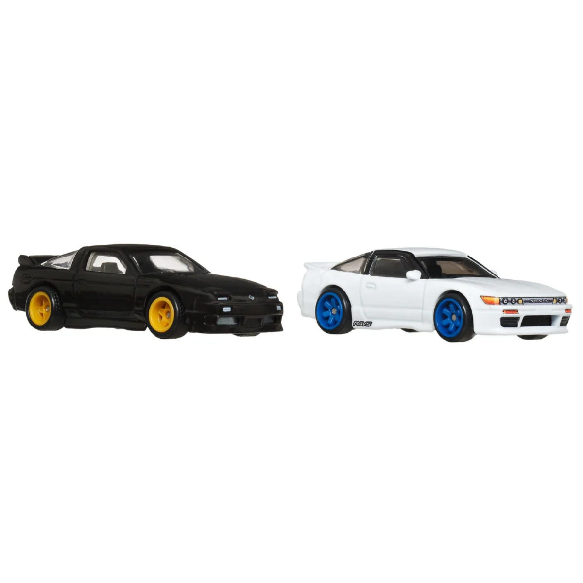 HOT WHEELS PREMIUM TWIN PACK '96 NISSAN 180SX TYPE X + NISSAN SilEighty