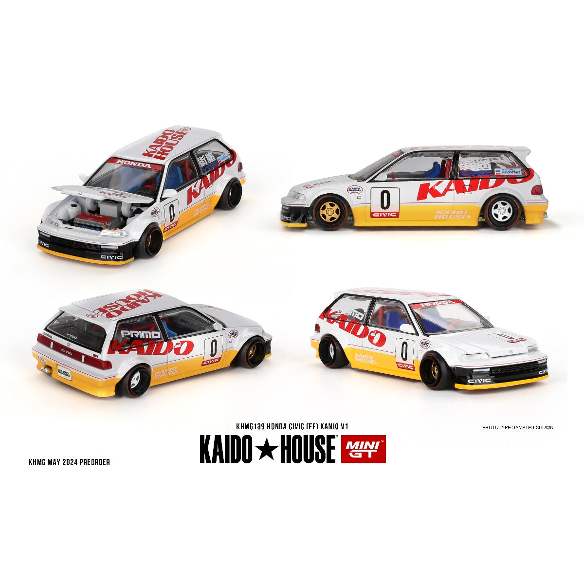 KAIDO HOUSE x MINI GT HONDA CIVIC EF KANJO V1 KHMG139 #139