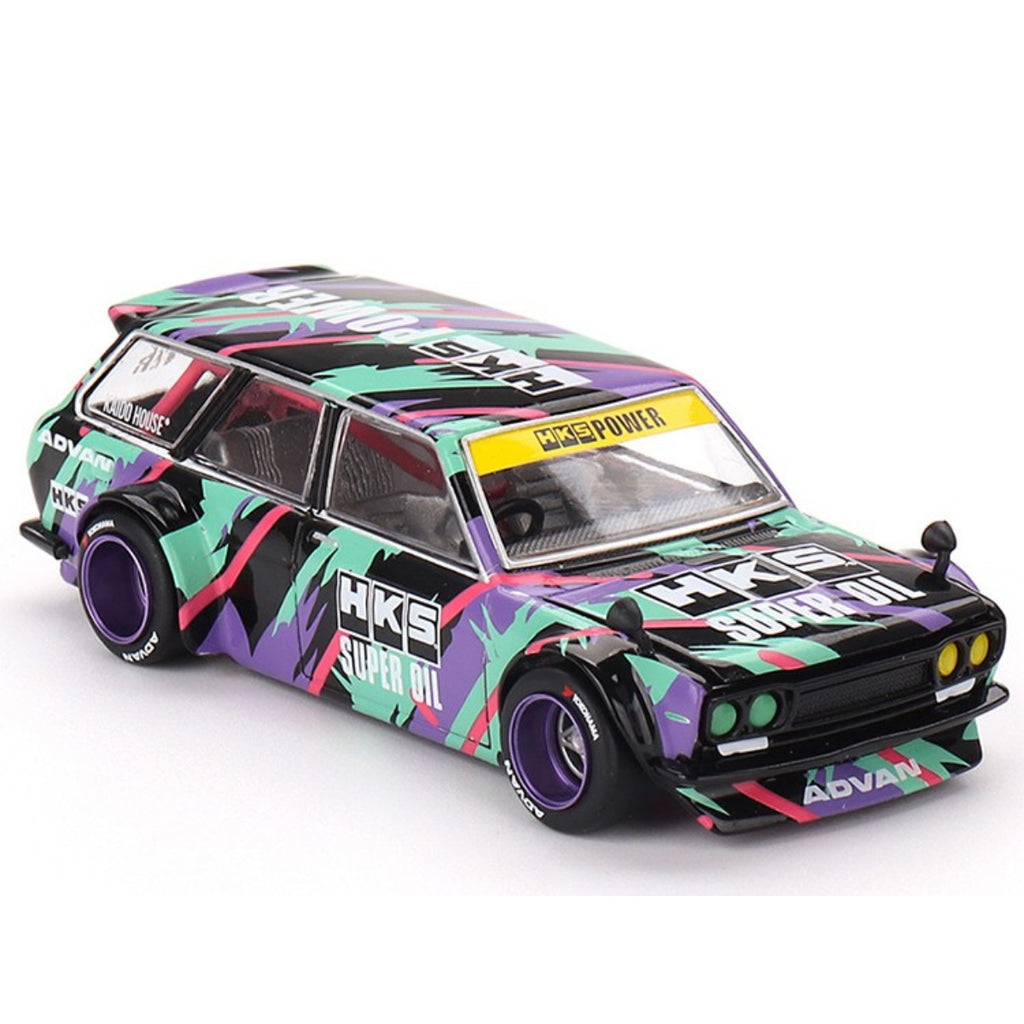 KAIDO HOUSE x MINI GT DATSUN KAIDO 510 HKS V1 KHMG144 #144