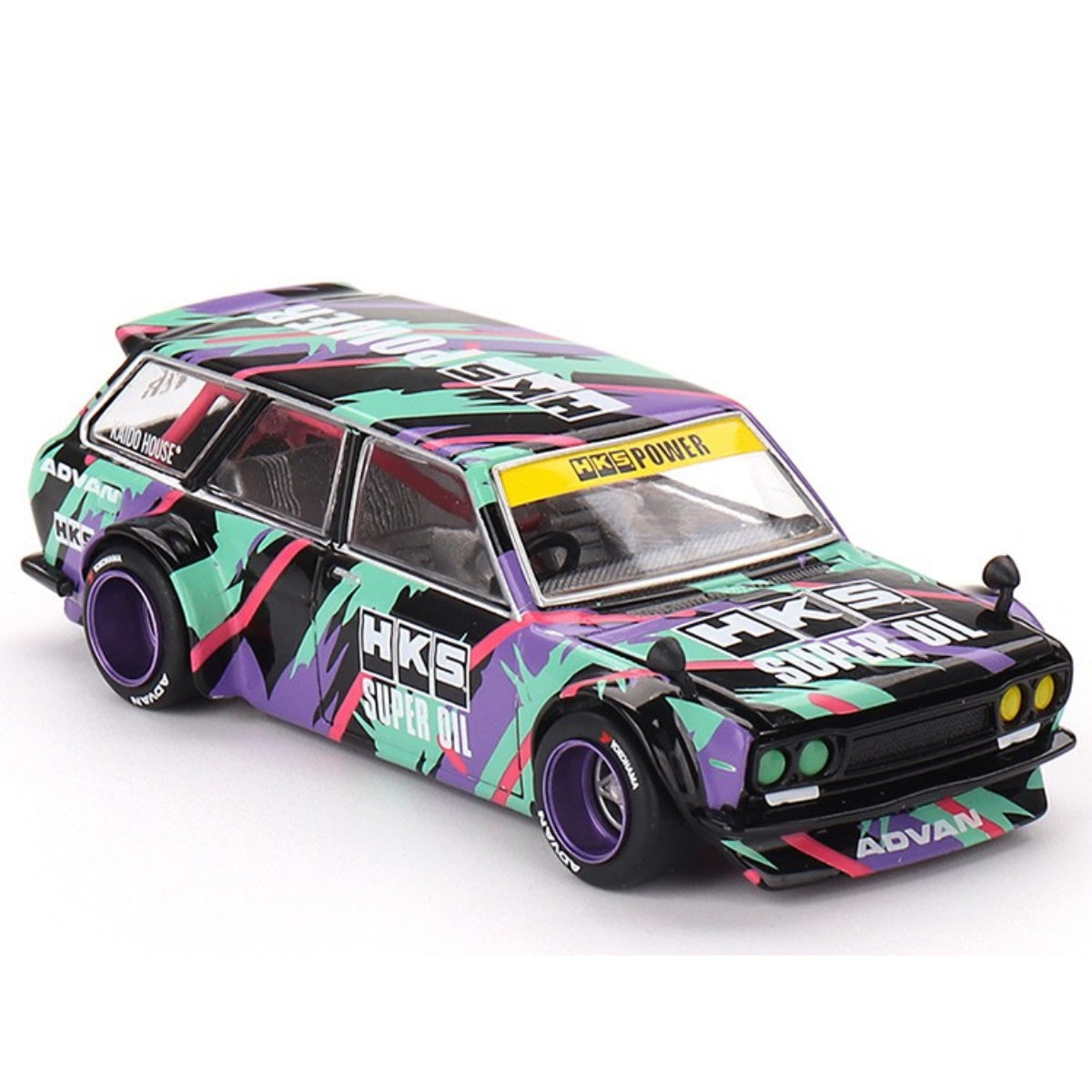 KAIDO HOUSE x MINI GT DATSUN KAIDO 510 HKS V1 KHMG144 #144
