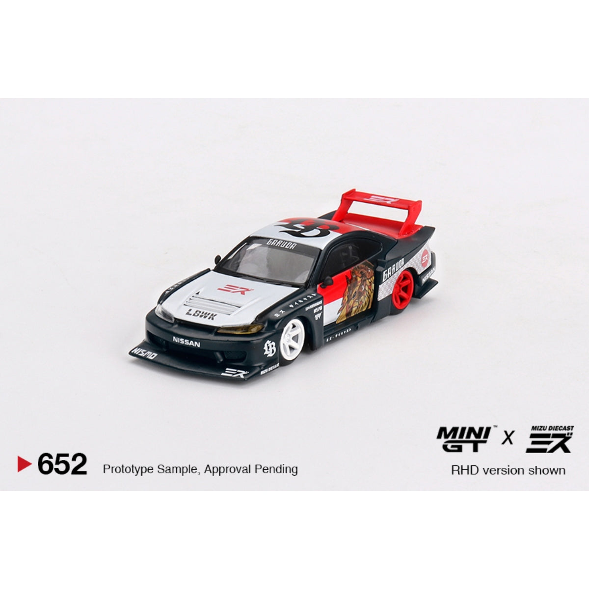 MINI GT LB-SUPER SILHOUETTE NISSAN SILVIA S15 GARUDA MIZU DIECAST BLISTER #652