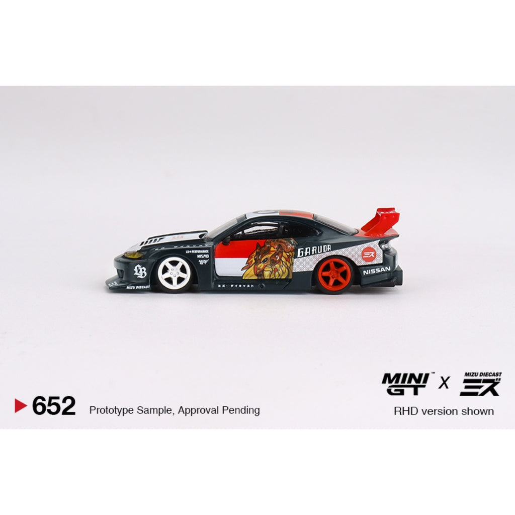 MINI GT LB-SUPER SILHOUETTE NISSAN SILVIA S15 GARUDA MIZU DIECAST BLISTER #652