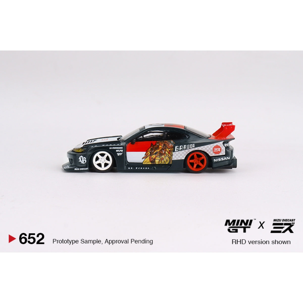 MINI GT LB-SUPER SILHOUETTE NISSAN SILVIA S15 GARUDA MIZU DIECAST BLISTER #652