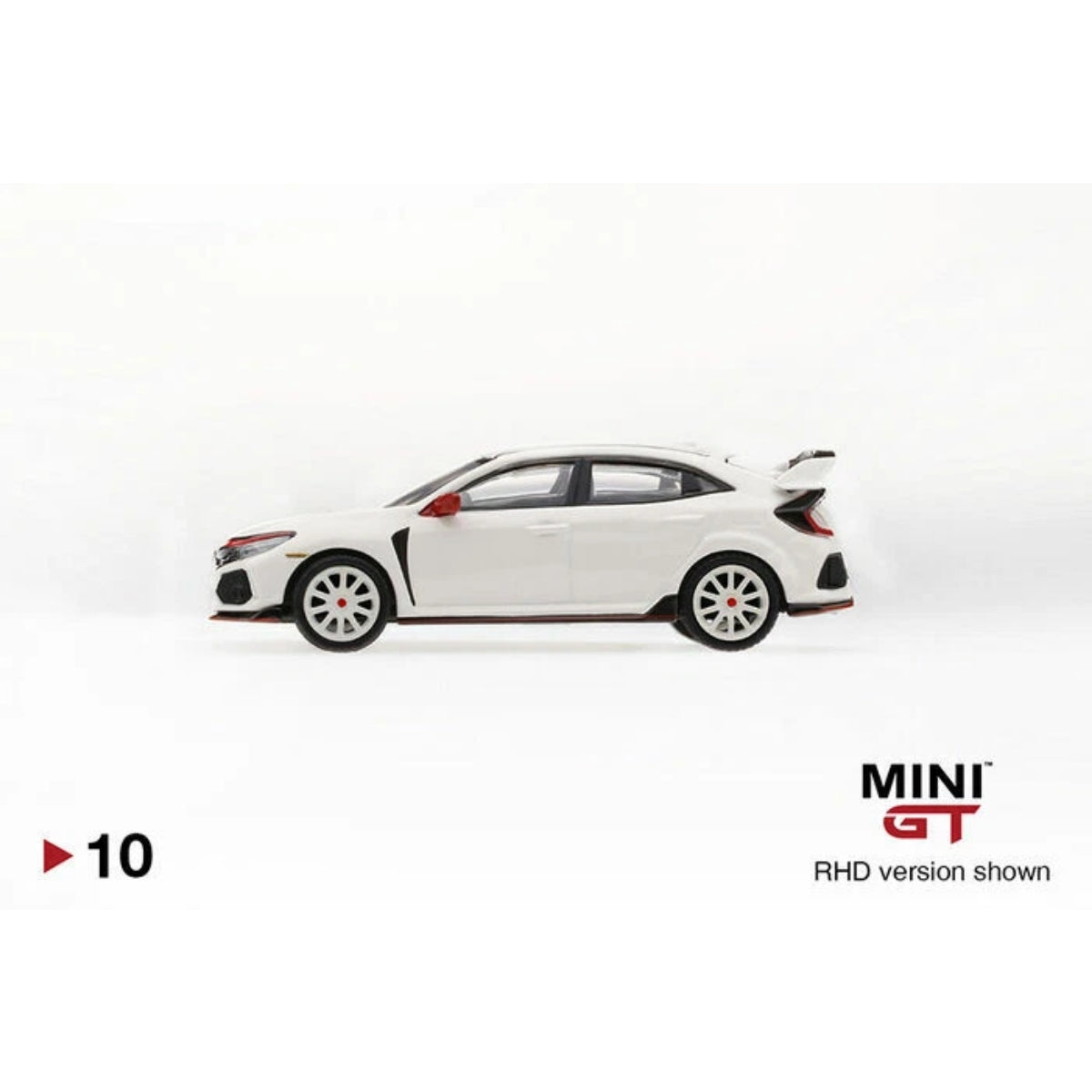 MINI GT HONDA CIVIC TYPE R CHAMPIONSHIP 1/64 WHITE MODULO EDITION BOX #10