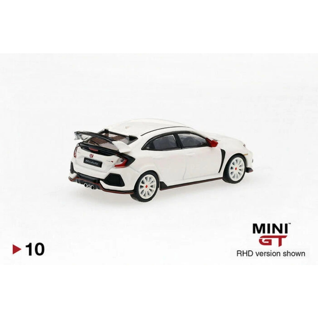 MINI GT HONDA CIVIC TYPE R CHAMPIONSHIP 1/64 WHITE MODULO EDITION BOX #10